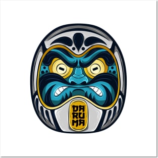 The Great Japanese Daruma 2 - Yabisan vector art - Posters and Art